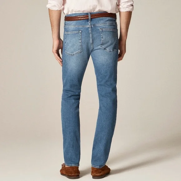 NWT J. Crew 484 Slim-fit stretch jean in medium wash Jeans 33x30 - broken loop - Picture 3 of 7